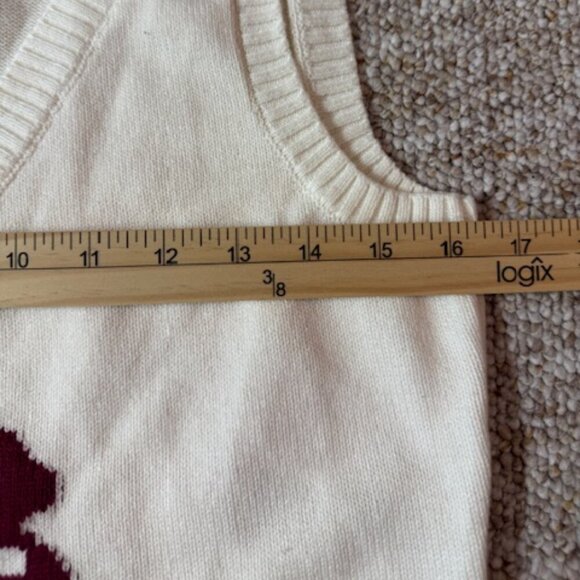 Hollister Mushroom Vest Tank Top Sweater Size Medium, White - Picture 7 of 9